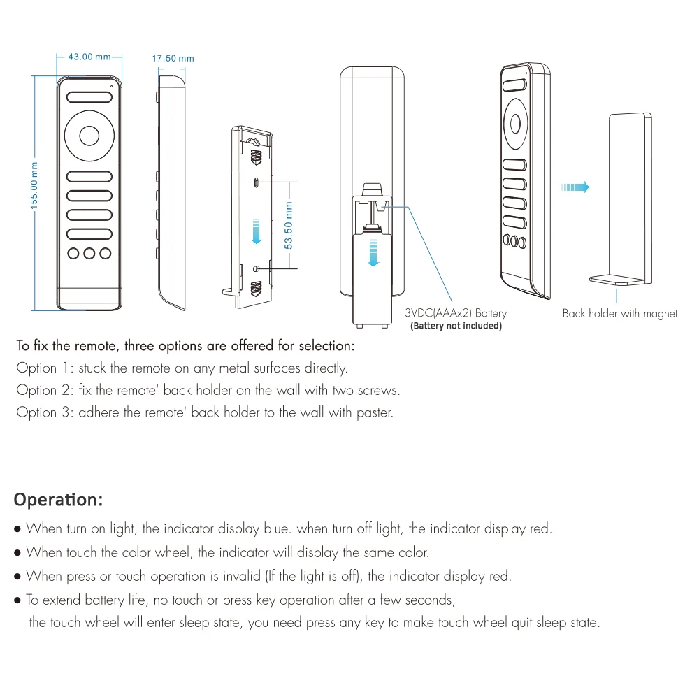 4 Channel LED Dimmer 12V 24V with 2.4G RF Wireless Remote Control VP RS6 PWM 12 volt Dimer Switch for Single Color Light Strips