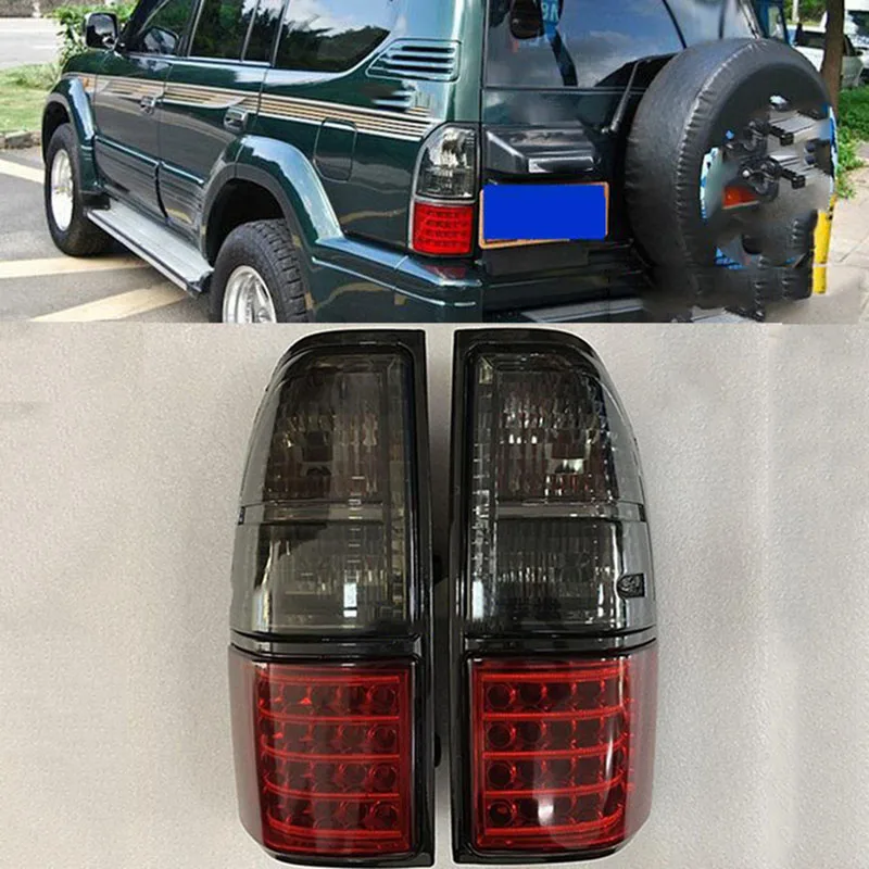 

Для Toyota Land Cruiser Prado LC90 2700 34001998-2002 2 шт. дымчатый + красный светодиодный задний светильник рь