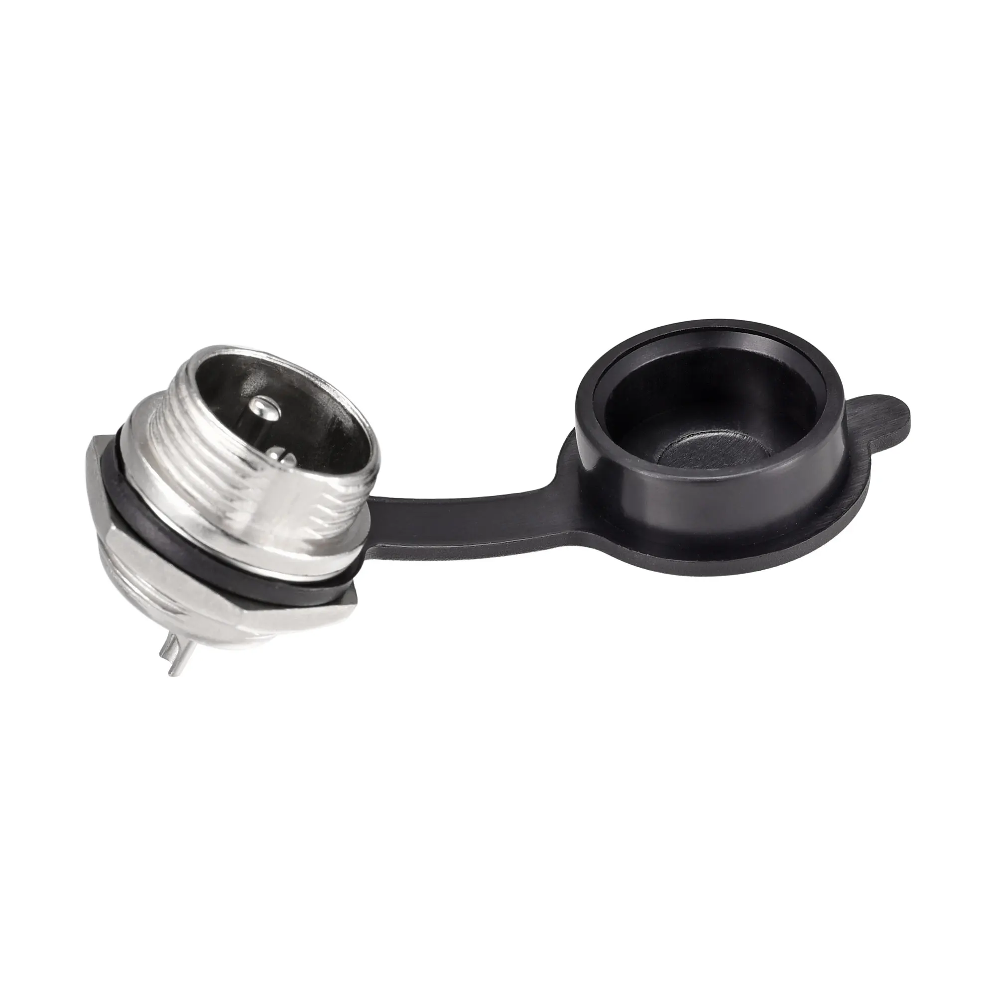Uxcell 4/8 Cái GX12 Hàng Không Tròn Cắm Ổ Cắm Chống Nước Chống Bụi Tai Hàn Kết Nối Cáp Nhựa Bảo Vệ