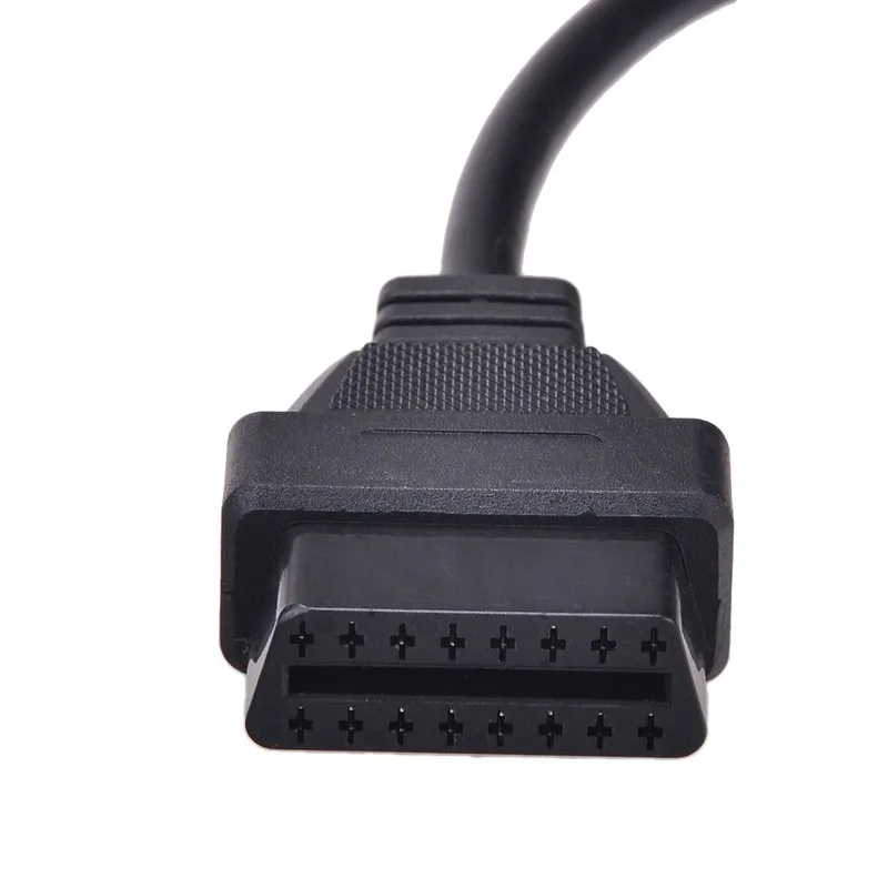 Profesional OBD2 16Pin Wanita/Pria Konektor Membuka OBD Kabel OBDII OBD-II ODB2 16 Pin OBD 2 adaptor 30 Cm/60 Cm Panjang