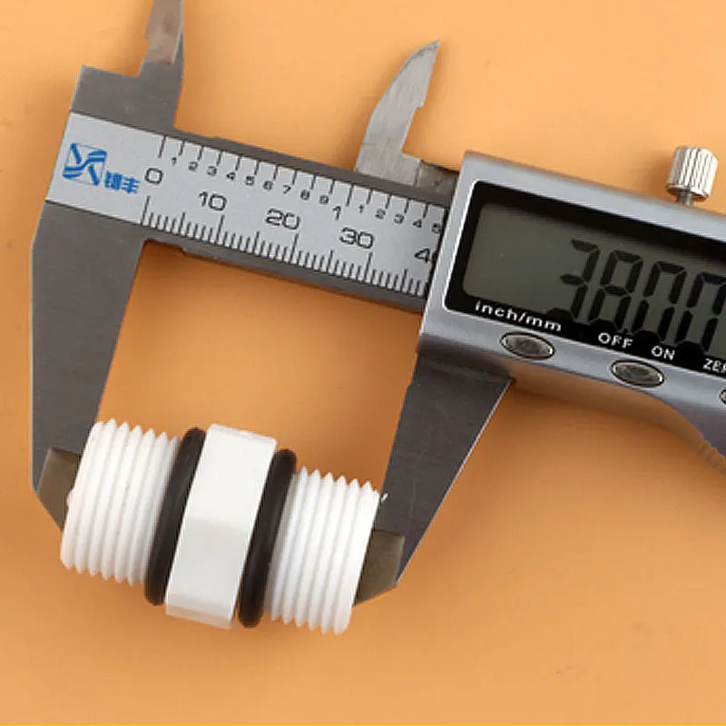 1/2 ''ذكر إلى 1/2" الخارجي الموضوع مع المطاط حلقة وصلة أنابيب البلاستيك المشترك 20 مللي متر موصل مستقيم حوض السمك RO تصفية المياه