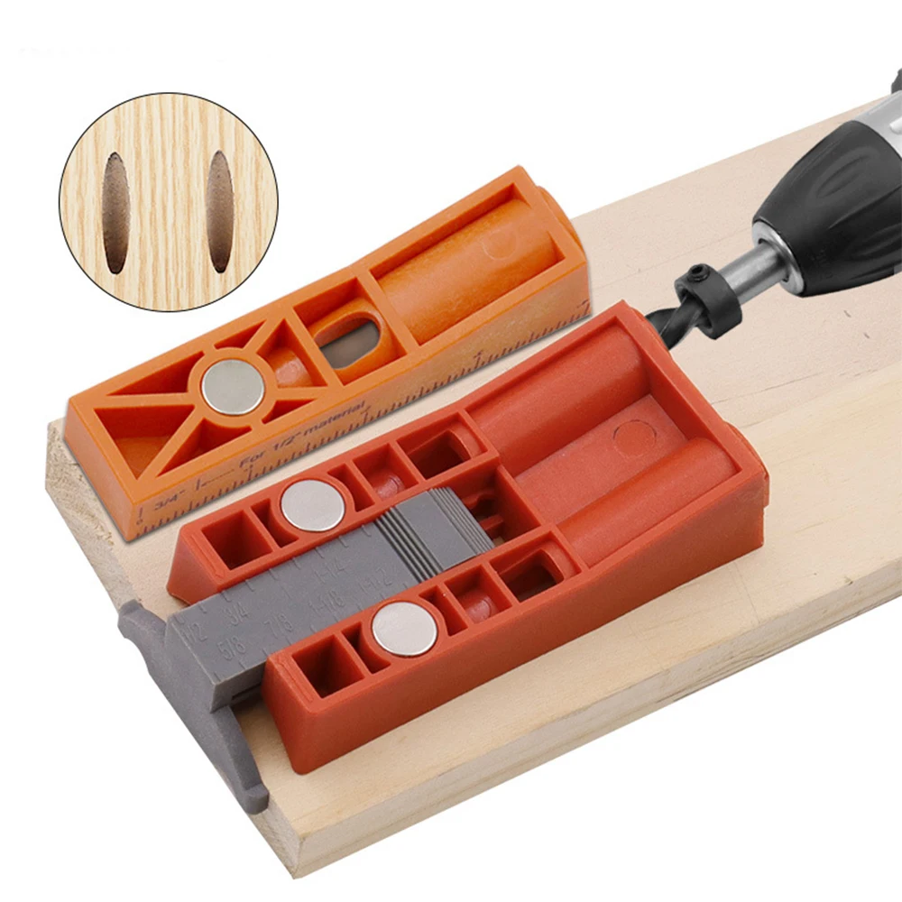 Woodworking Pocket Hole Clamp Angle Drill Guide kit Hole Punch Positioner Drill for DIY Woodworking Tools Hole Locator