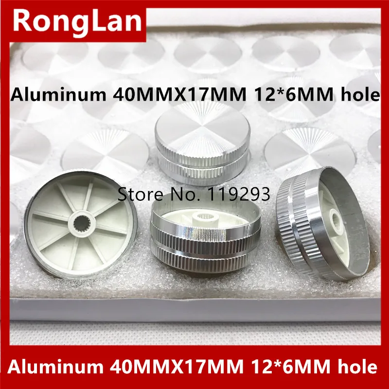 [BELLA] Kenop Aluminium 40Mm Lebar 17Mm Tinggi 40*17 40MM X 17Mm 40X17Mm Gigi Bunga 12*6MM Lubang-40 Buah/Lot (2 Kotak)