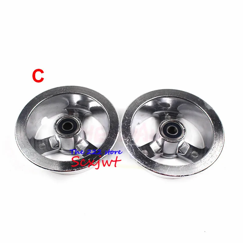 3.00-4 4.10/3.50-4 9x3.50-4 4.10-4 Inch Wheel Rim Sets Mobility Freewheel Scooter Electric  Gas  ATV 4  Hub