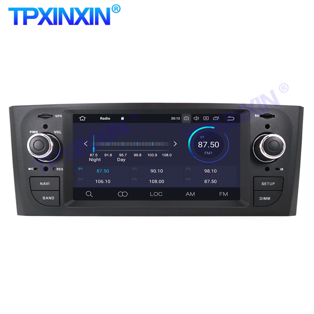 Android 10 PX6 Car Radio For Fiat Punto 2005 - 2009 Multimedia Video Recoder Player Navigation GPS Accessories Auto 2din no dvd