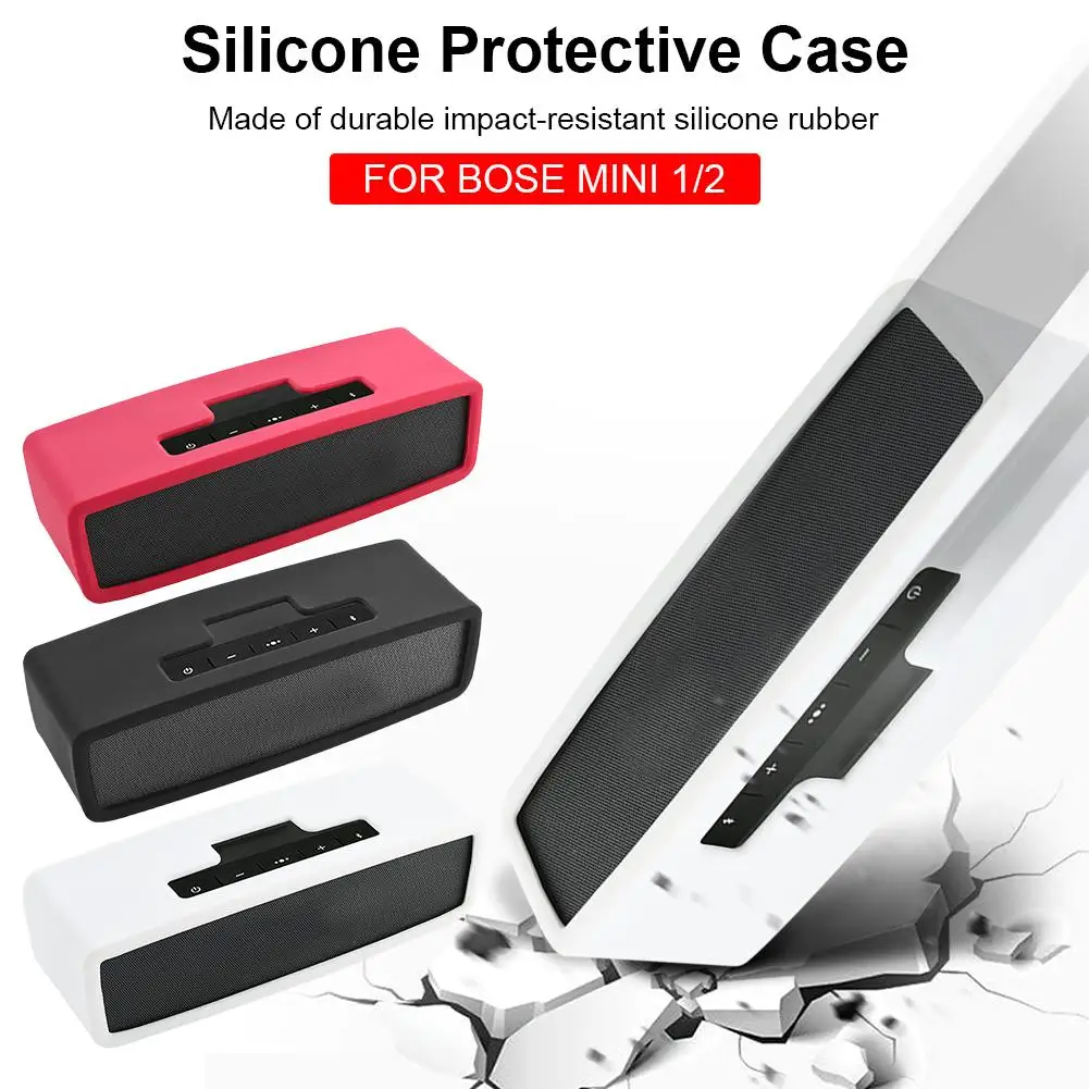 Silicone Case For Bose Sound link Mini I/II Wireless Bluetooth Speaker Protective Cover Shockproof Anti-fall Shell Accessories