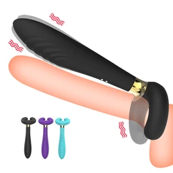 10 Speeds Vibrator Double Penetration Anal Plug Butt Plug Vibrator For Men Strap On Penis Vagina Plug Adult Sex Toys For Couples