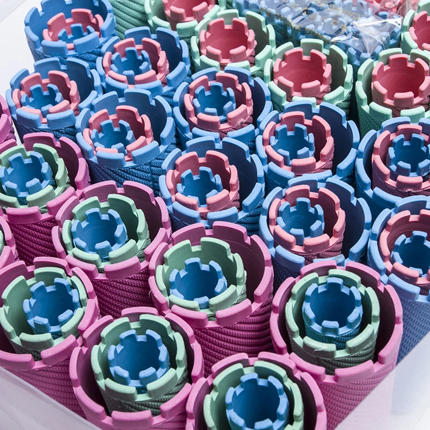 100 Pçs/set Hastes Perm Cabelo Kit, Hastes De Plástico Onda de Frio, Oco Bar Ondulação Ferramenta de Cabeleireiro Estilo de Cabelo Ondulado Encaracolado