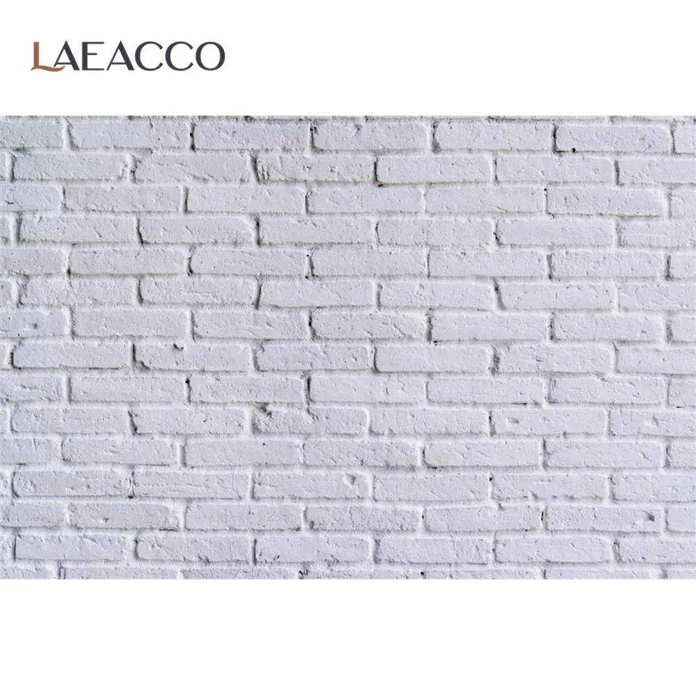 Laeacco Wall Background For Photography Brick Stacked Wall Surface Party Decor Child Baby Portrait Pattern Photographic Backdrop
