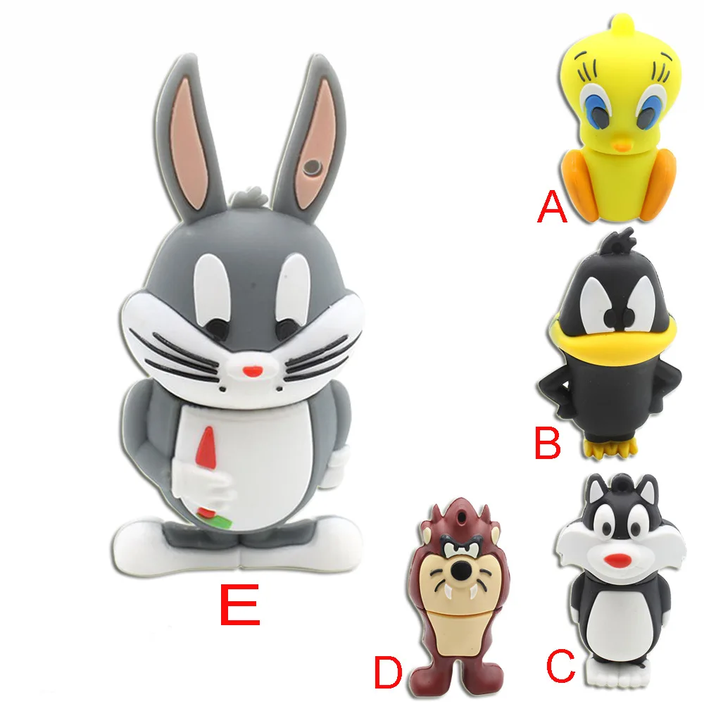 

Wholesale Cute USB Flash3.0 Drive 16G Mini Cat Rabbit Starling Anime Cartoon Disk Duck Bird Dog 8g gadget memory stick Animal