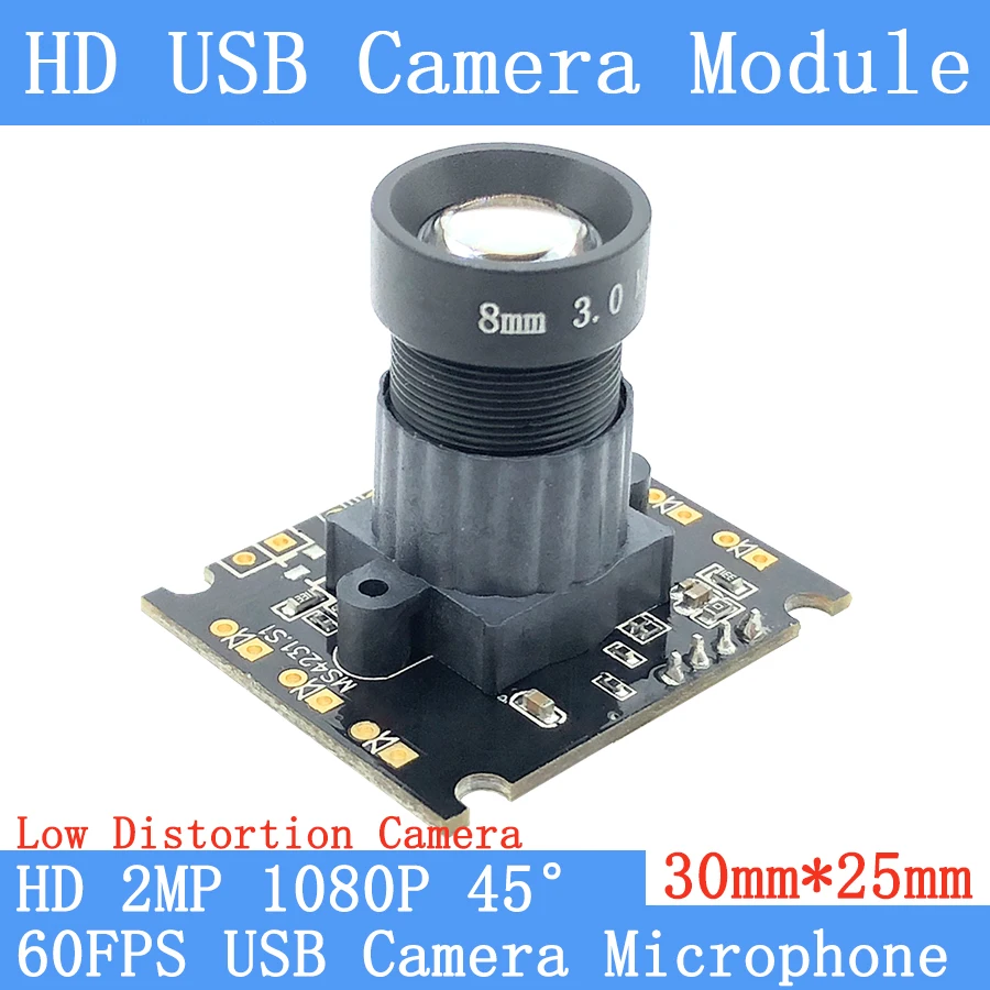 

1920*1080P Starlight Low illuminance 45° HD MJPEG 60fps High Speed CCTV Android Linux UVC Webcam 2MP USB Camera Module