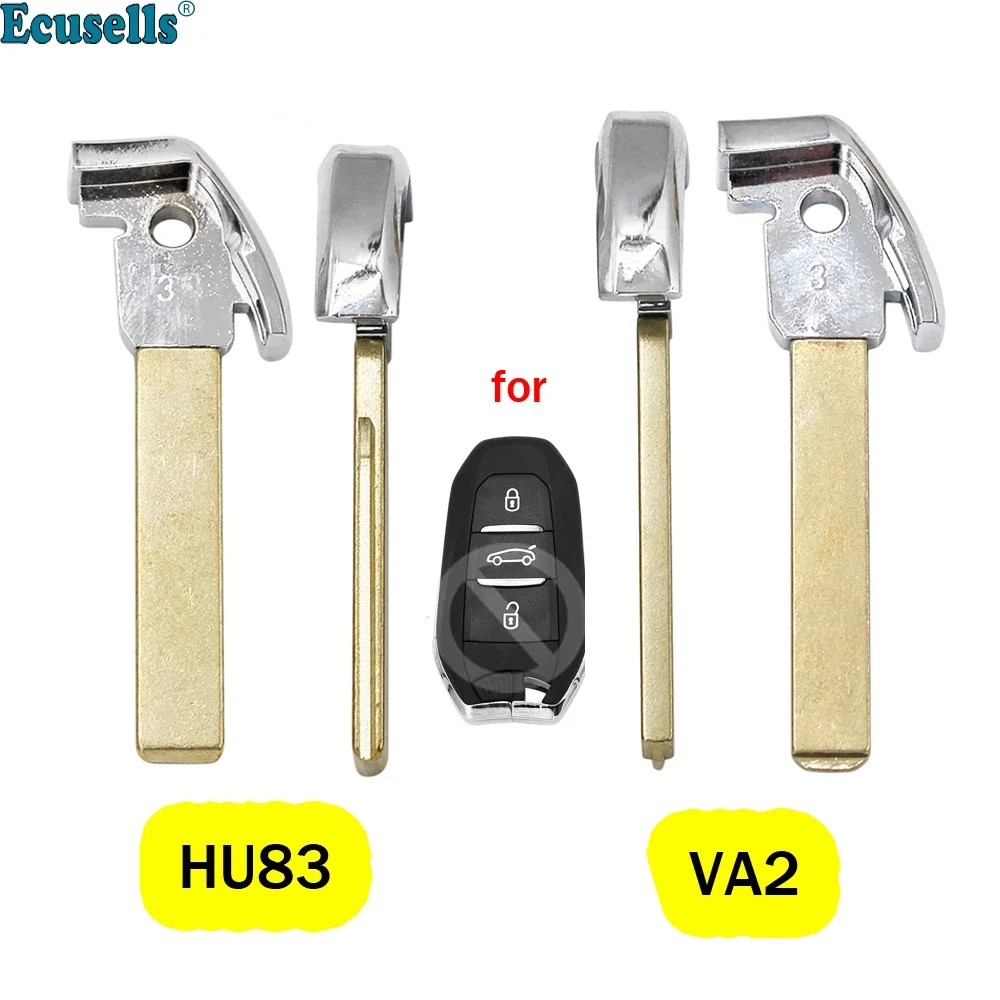 

Uncut Emergency Key Blank Blade HU83/VA2 for Citroen DS5 C4 C4L Peugeot 308 508 3008 5008 DS Style Smart Remote Key