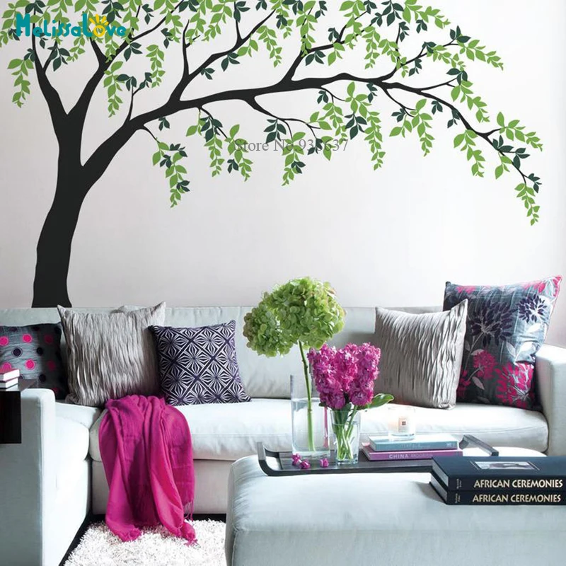 Falling Leaves Weeping Willow Tree wall murals Baby Girls Room Nursery Bedroom Playroom BB751