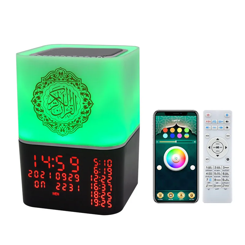 

Digital Quran MP3 Player Muslim Azan Clock Lamp Bluetooth LED Night Light Ramadan Gifts Lampe Coranique Islamic Coran Speaker