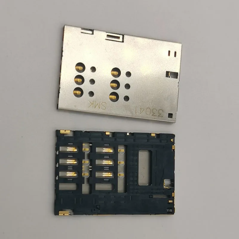 2Pcs Sim Card Reader Slot Tray Holder Connector Socket For ZTE Nubia Z5 Mini z5mini NX401 NX401X U956 U807 Contact Plug