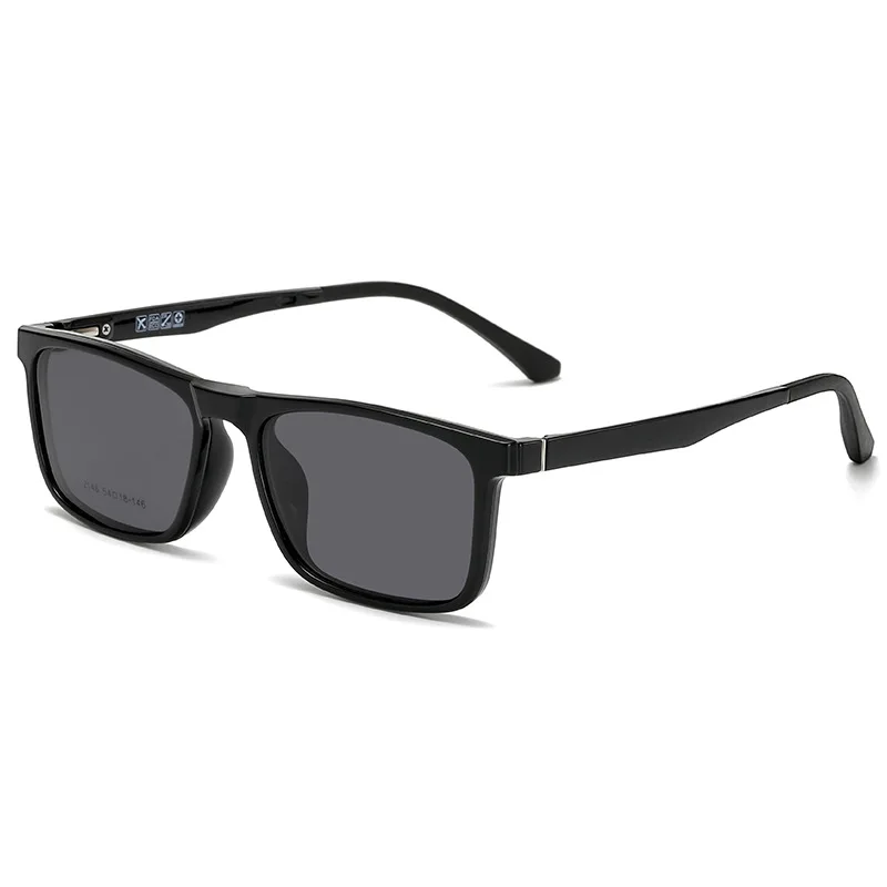 YIMARUILI New Fashion Ultra Light Magnetic Sunglasses High Quality TR90 Square Retro Optical Prescription Glasses Frame Men 2146 - Image 4