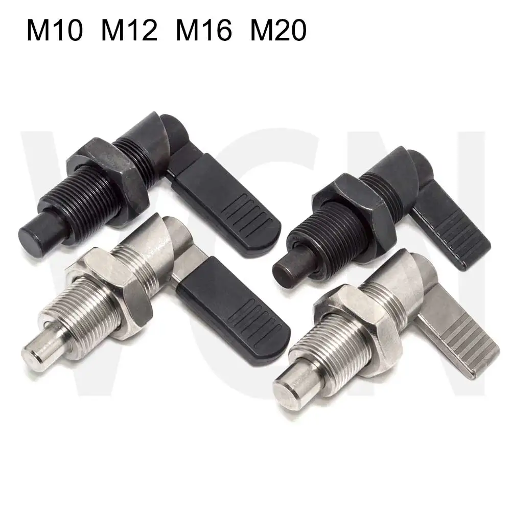 Good quanlity VCN226 Lever type Indexing plungers, Spring screw with pin, 180° position type. Lock pin Fine thread M10M12M16M20