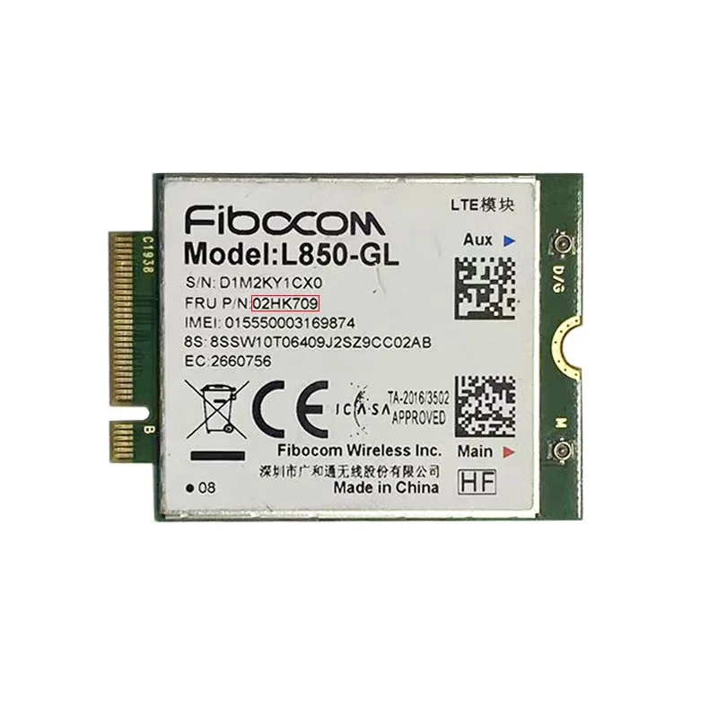 Fibohcom-Lenovo thinkpad,L850-GL,m.2カード,4g lte,cat9,x1,カーボン,7th,8e,02hk7129用のワイヤレスモジュール