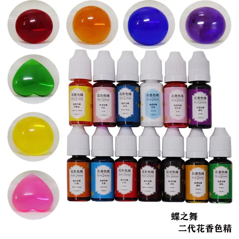 13 Colors Epoxy Pigment Liquid Epoxy Resin Dye Colorant Highly Concentrated Resin Pigment Flower Favor Resin Crafts