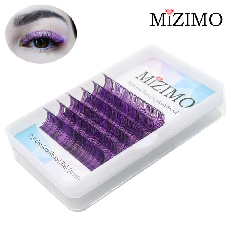 Mixed Color Eyelashes 8-15mm Extended Natural Soft Makeup False Eyelashes Unique Factory Direct Retail Wholesale