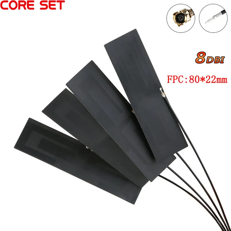 5PCS 2.4Ghz 4G 5G WIFI Internal Antenna FPC PCB 5dBi 8dBi IPX IPEX Connector Solder Omni Buletooth Antenna 3dBi IEEE b/g/n WLAN