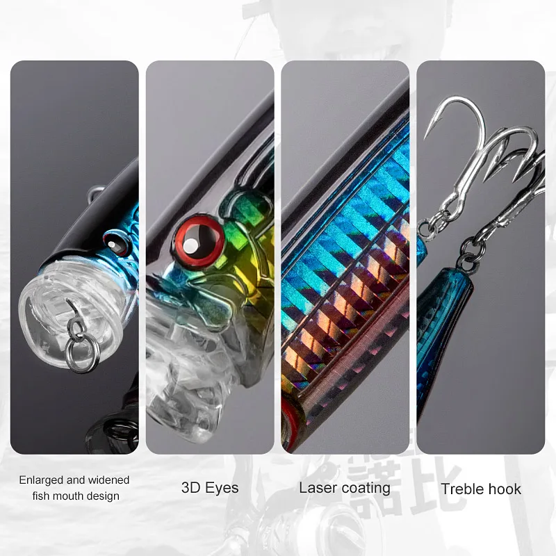 Noeby Topwater Popper – Señuelo duro para atún - imagen 4