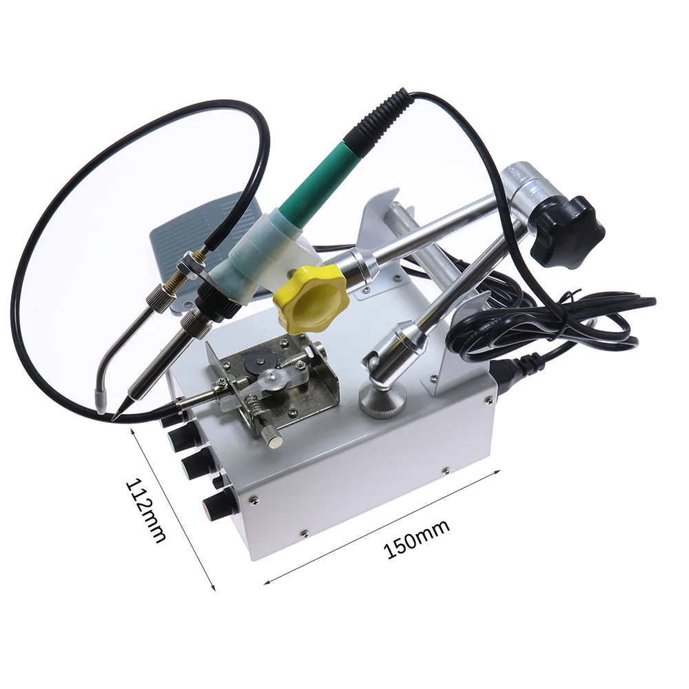 220V 60W Automatically Soldering Machine Internal Heating Iron Foot Gun Send Tin  Spot Welding Repair Tool