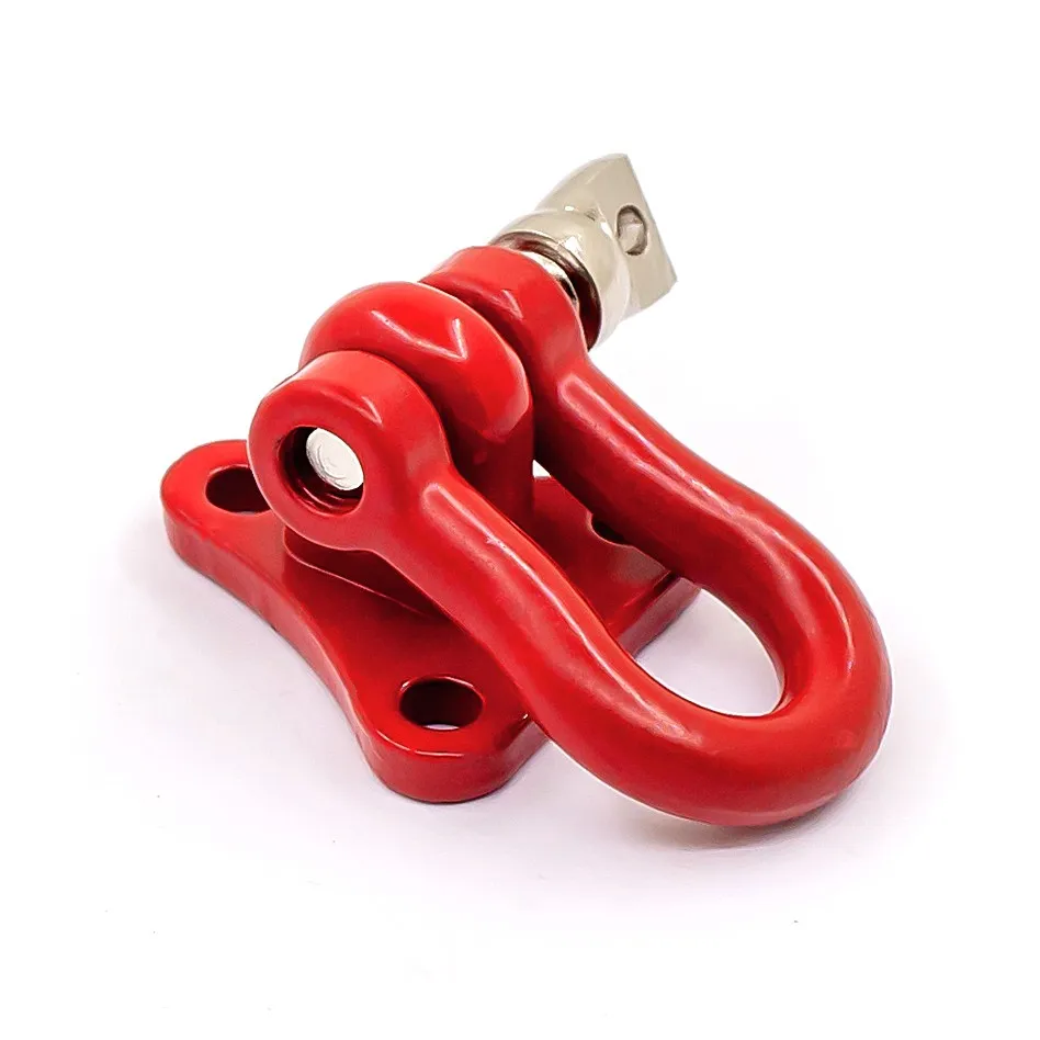 Metal Trailer Towing Buckle Tow Shackle Hook Decorations for 1/10 RC Rock Crawler Car Axial SCX10 Traxxas TRX4 D90 YIKONG D110