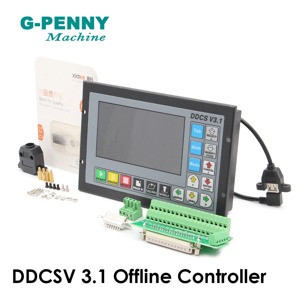 g-penny  Controller 3 Axis 4Axis DDCSV3.1 off-line controller off line control card for CNC Router Engraving  Machine