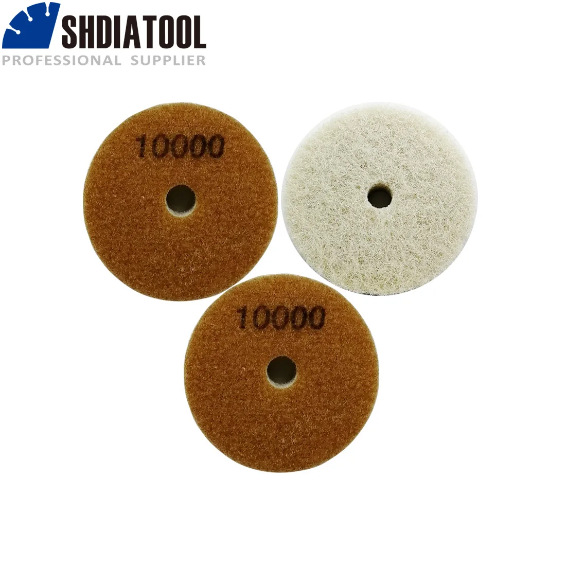 SHDIATOOL 3 قطعة/المجموعة 80 مللي متر الإسفنج الماس تلميع منصات ضياء 3 بوصة الرملي القرص ل يونة الحجارة الرخام الحجر الرملي تلميع
