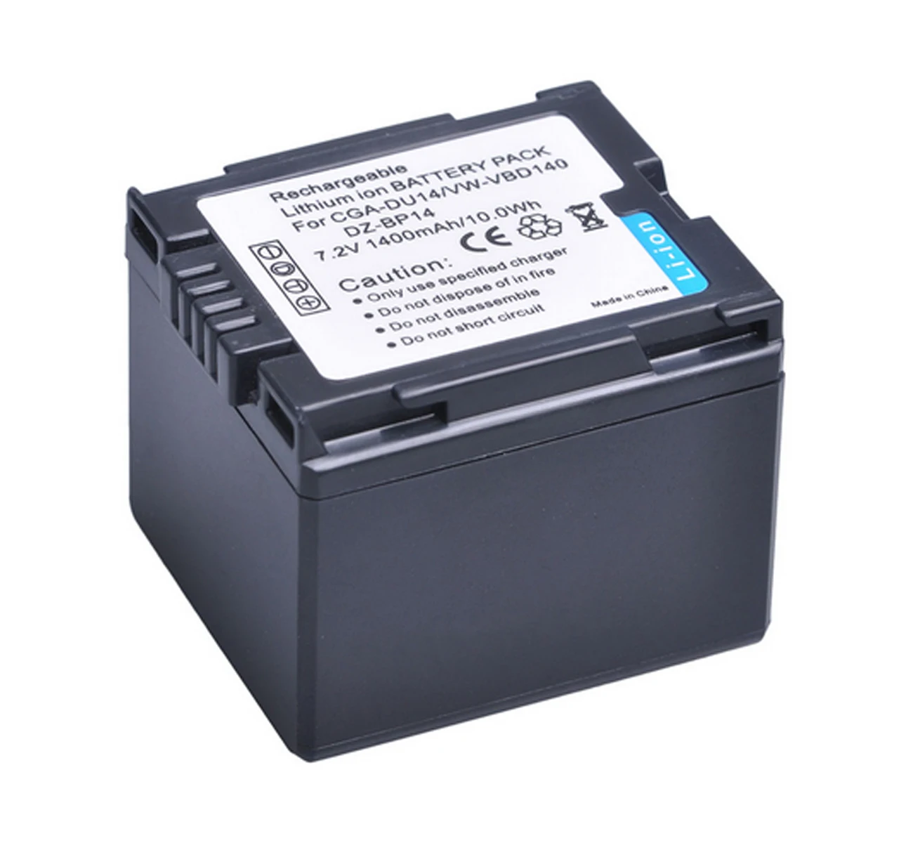 Rechargeable Lithium-ion Battery Pack for Panasonic VW-VBD070, VW-VBD120, VW-VBD140, VW-VBD210