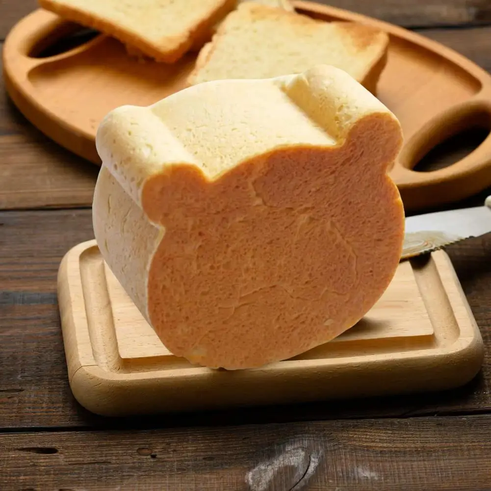 Bear Head Shape Bread Baking Mould Cake Toast Non-Stick Loaf Pan Steel Bread Toast Mold Box Cake Tin Kitchen Tool  For Bakin