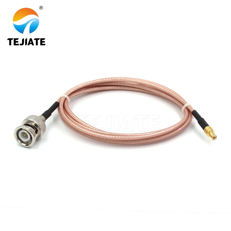 1PCS TEJIATE Adapter Cable MCX To BNC Type MCXJ Convert BNCJ 8-90CM 1M 1.5M 2M Length Connector RG316 Wire