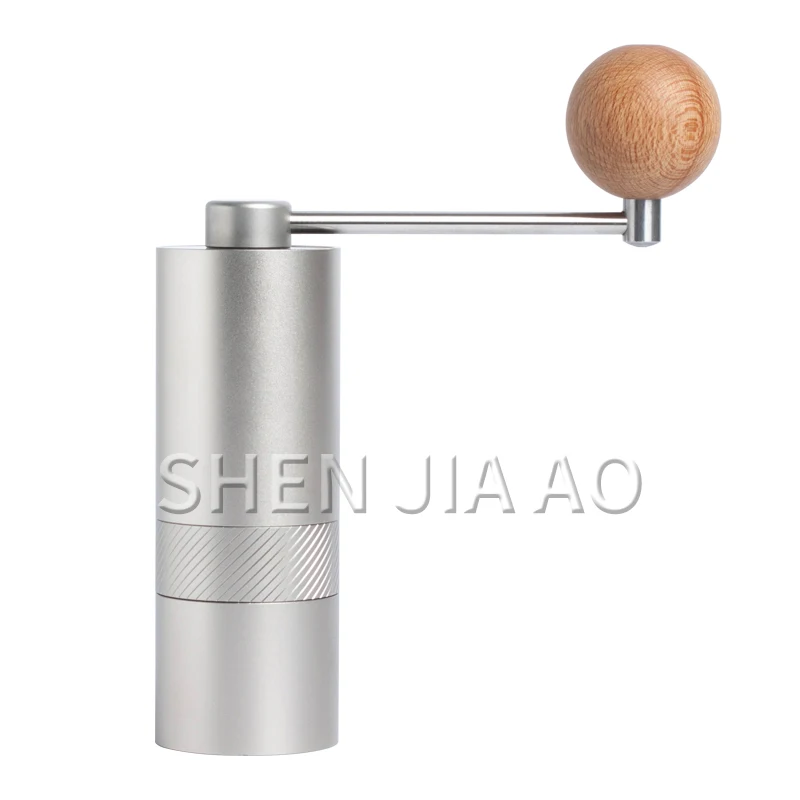 

Hand-cranked coffee bean machine Mini portable coffee grinder Manual coffee bean processing grinding machine Stainless steel 1PC