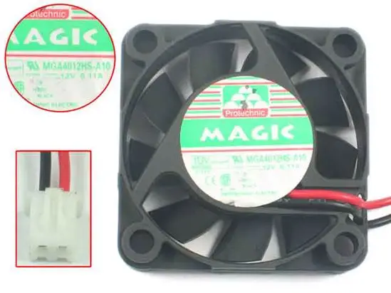 

Magic MGA4012HB-A10 DC 12V 0.11A 40x40x10mm 2-Wire Server Cooling Fan