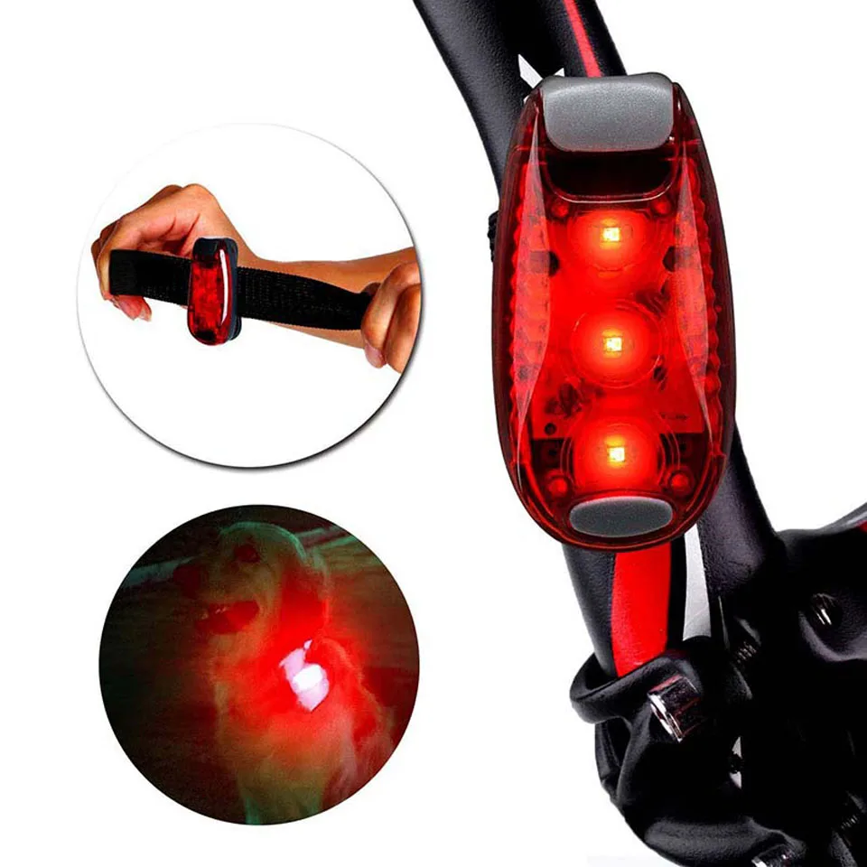 LED Safety Cycling Lights Running Walking Bicycle Bike Light Runner Best Flashing Warning Lamp for Helmet Backpack