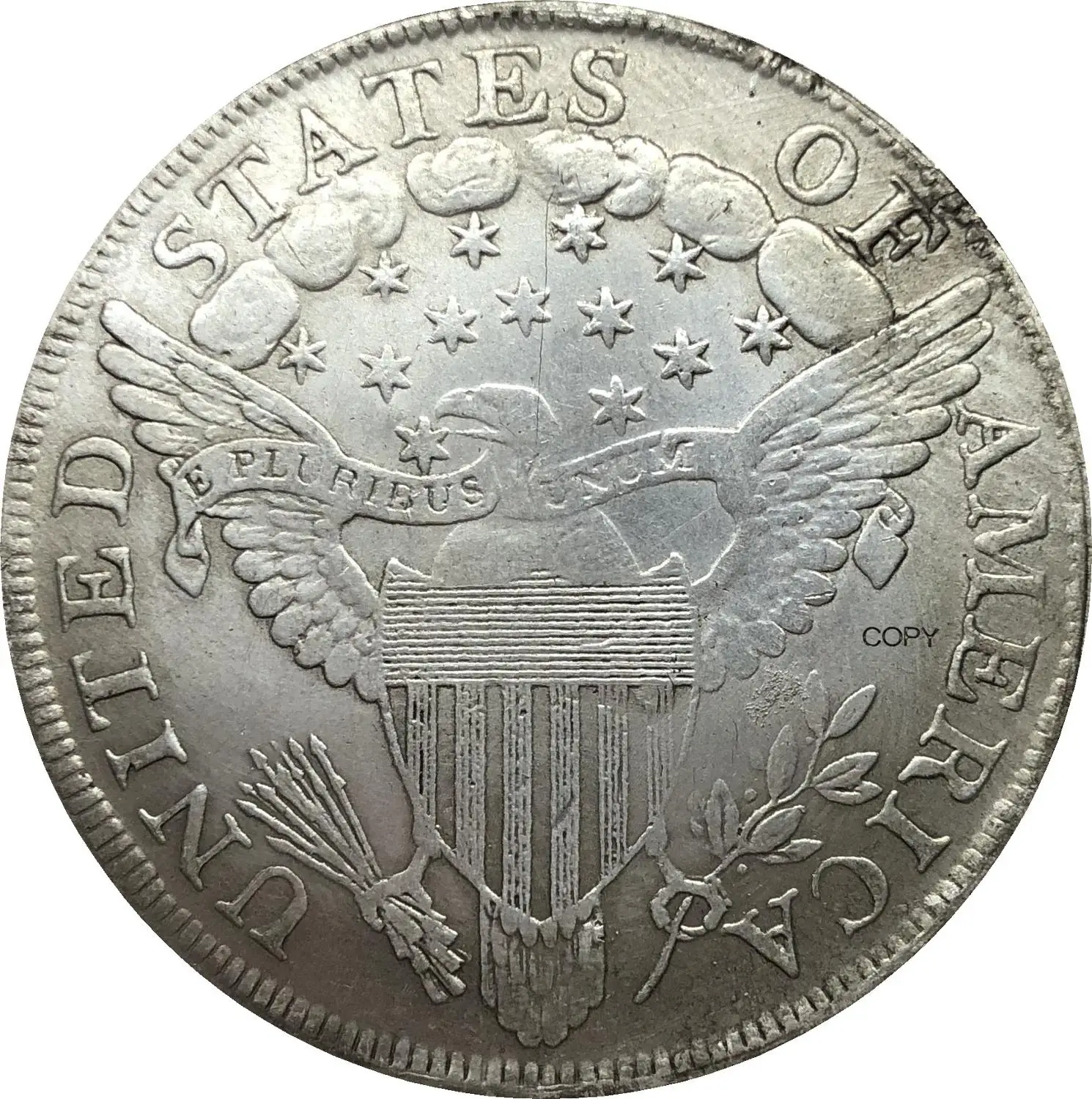 United States Of America Coin 1804 Liberty Draped Bust One Dollar Heraldic Eagle Cupronickel Silver Plated Copy Coins