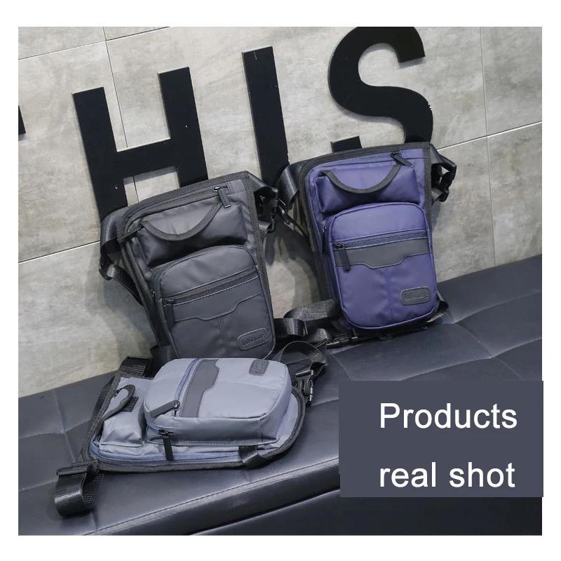 Men Fanny Waist Pack Waterproof Leg Bag Drop Messenger Shoulder Bags Travel Motorcycle Tactical Chest Pouch Bum Hip Belt Purse