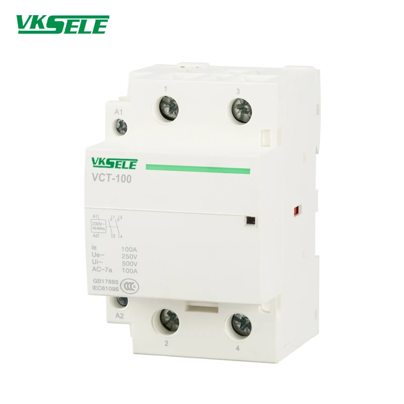 Fabrik BCH8-100 VCT-100A 2P 2NO / 2NC 100A 220v 230V 24V Spule Spannung Haushalt AC Schütz