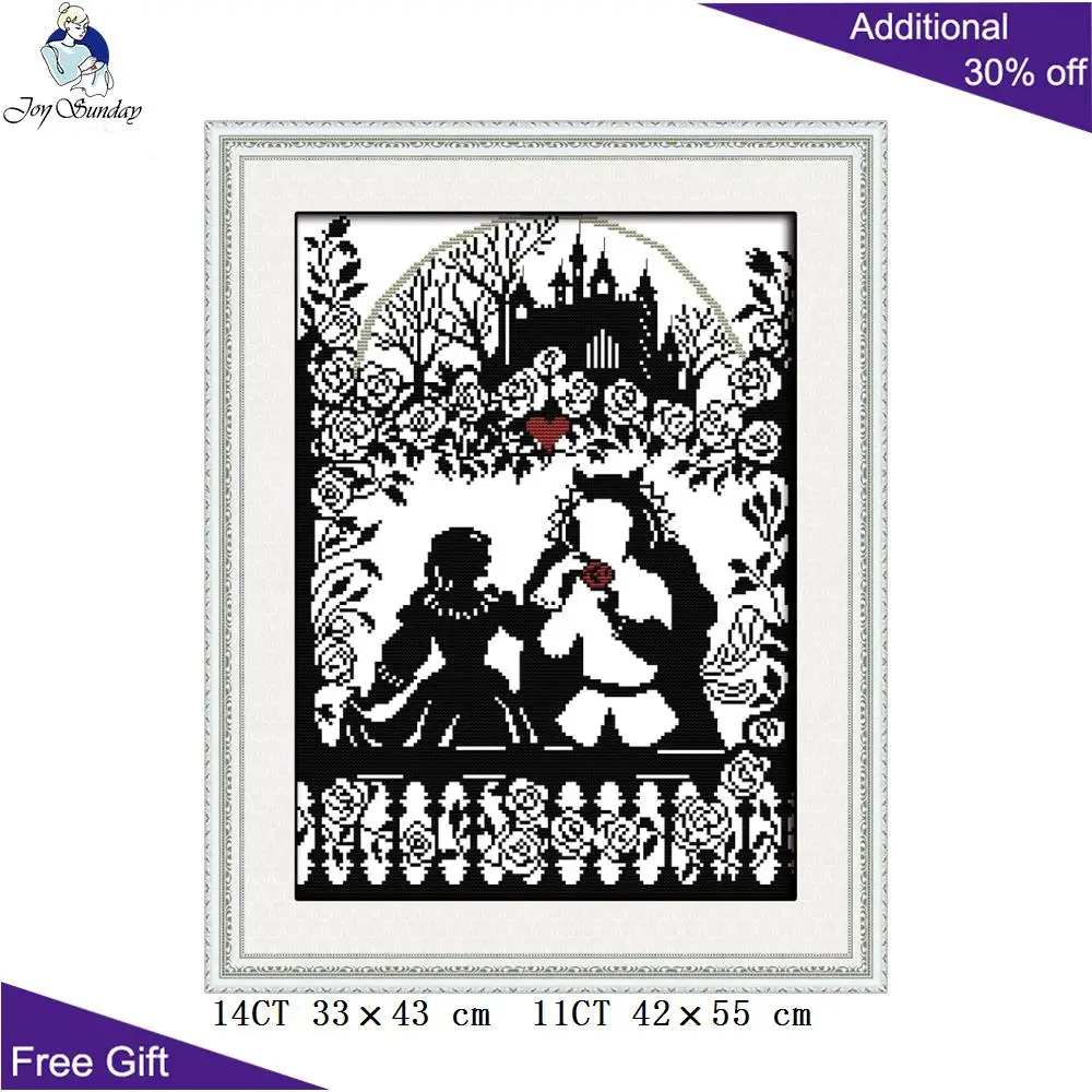 Joy Sunday Fairy Tales decorazioni per la casa a punto croce, bevanda al caffè, fiabe, principessa e principe R892 R893 RA059 RA060 RA061