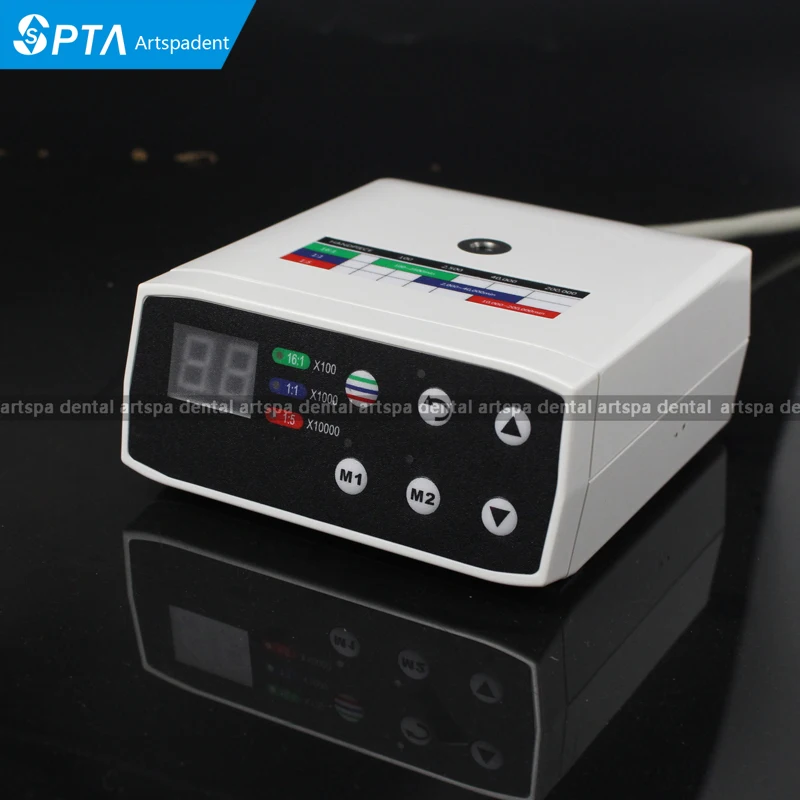 SPTA Dentistry LED Fiber Electric Micro Motor Clinic Brushless Micromotor Low Speed Contra Angle Handpiece Turbine Polisher Tips