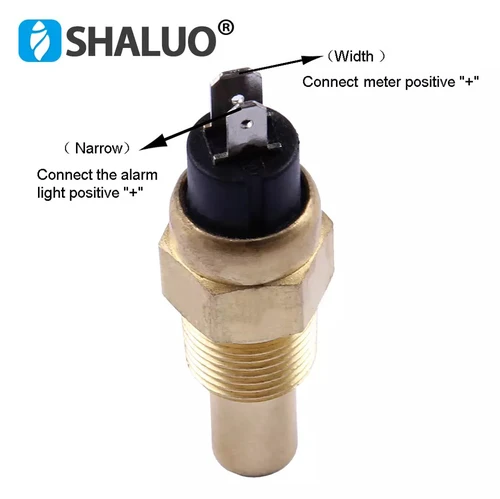 Imagen 2 del producto Sensor de temperatura del agua del motor diésel de 14MM 17MM 21MM NC 120C temperatura de trabajo Sensor generador diésel de latón