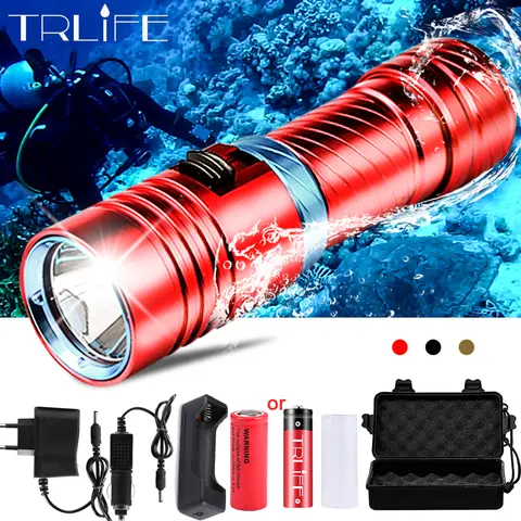 Waterproof Diving LED Flashlight 200M TRLIFE