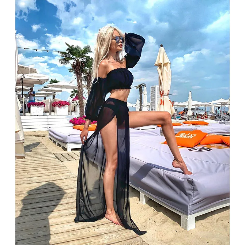 Two Piece Dress Swimwear Swimsuit Bikini Beach Cover Up Women Summer Ladies Bathing Suit Wear Bathing Suit Swimsuit Beachwears