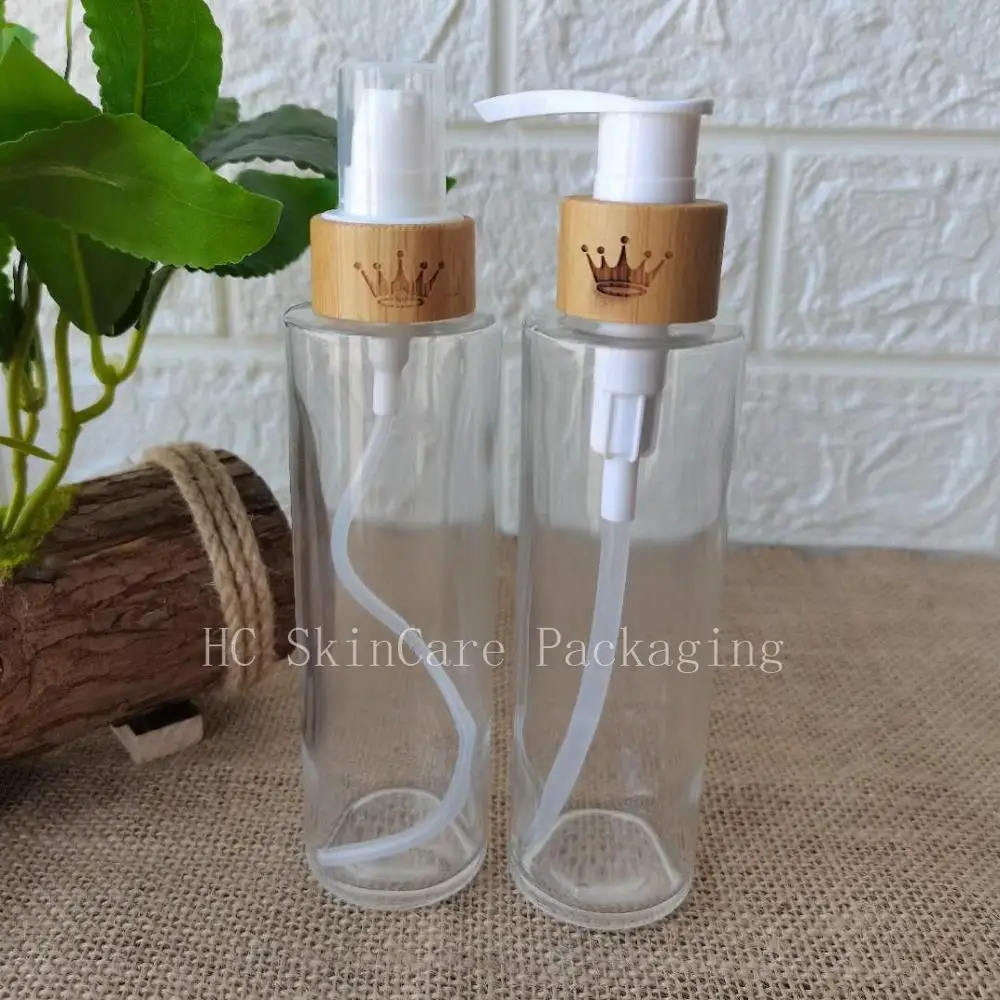 Wholesale 100ml 120ml 150ml Clear Glass Bottles Beauty Spray Lotion Pump Cosmetic Toner Containers Bottles Empty Emulsion Bottle