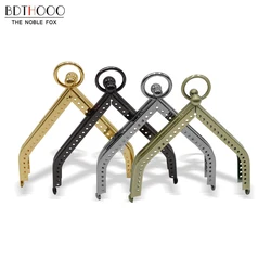 10Pcs 11cm Metal Purse Frame Kiss Clasp DIY Accessories For Vintage Coin Clutch Triangle