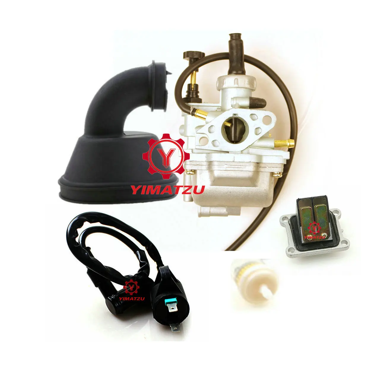 Yimatzu ATV Parts Carburetor Kit for Suzuki LT80 Quadsoprts 80CC ATVs