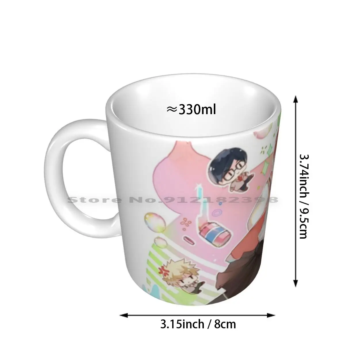 Uraraka Ceramic Mugs Coffee Cups Milk Tea Mug Boku No Hero Academia Uraraka Ochako Deku Todoroki Iida Bakugou Creative Trending