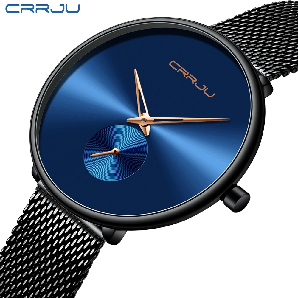 

CRRJU Stylish Women Watches Ladies Creative Steel Women's Ultra Thin Bracelet Watches Slim Clock Relogio Feminino Montre Femme