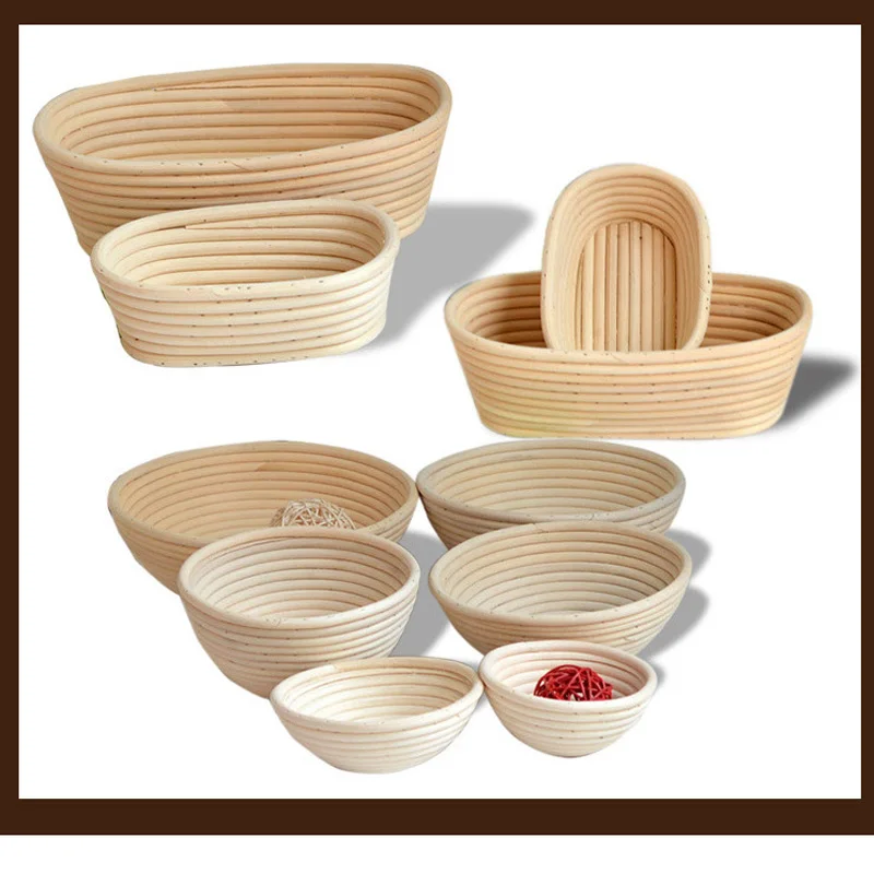 18 variety of models Dough Rattan Basket Dough Banneton Brotform Bread Proofing Proving Fermentation Country Baskets With cloth